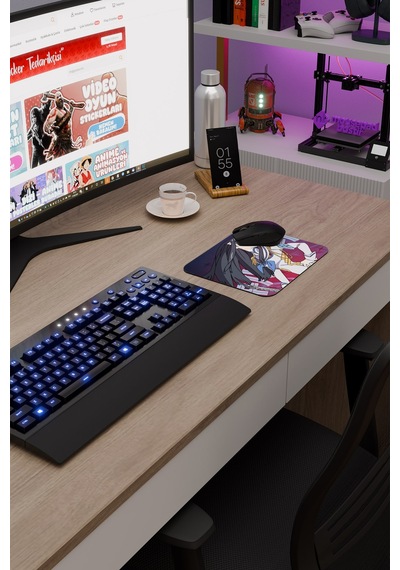 Kill La Kill Kaymaz Dikişli Kauçuk Oyuncu Mousepad V5 - 22x18 Gaming Mouse Pad Fare Altlığı