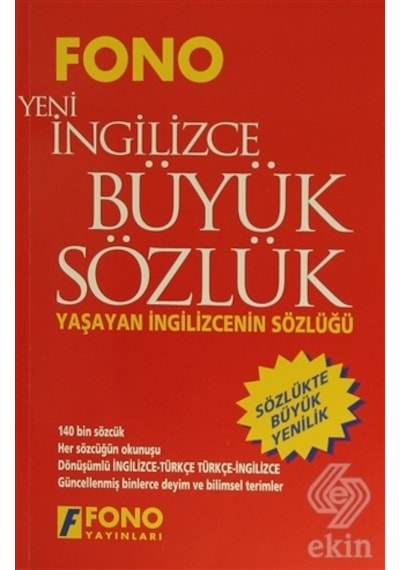 Yeni İngilizce Büyük Sözlük- Fono Yayınları