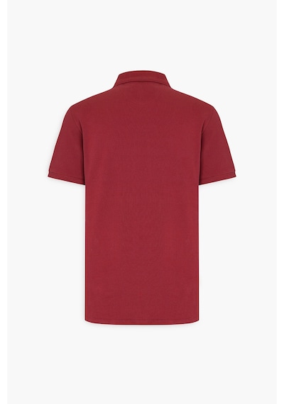 Ac&Co / Altınyıldız Classics Erkek Bordo Slim Fit Dar Kesim Polo Yaka %100 Pamuk Kısa Kollu Tişört Bordo