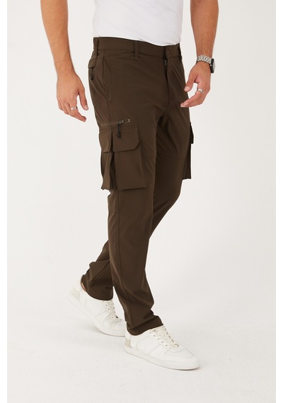 Camp Scoutland Camp528 Outdoor Tactical Su İticili Likralı Yazlık Erkek Taktik Pantolon Haki