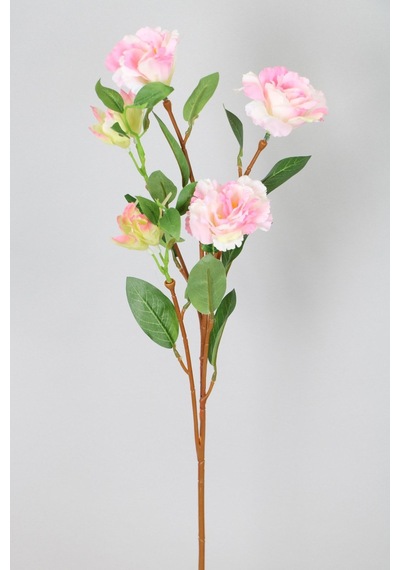 Yapay Çiçek Deposu Yapay Çiçek Tomurcuklu Lisyantus Dalı 70 Cm Pembe