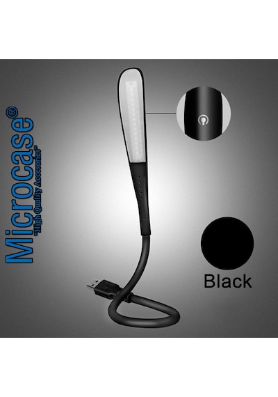 Dokunmatik Esnek Usb Pc Notebook Led Lamb Aydınlatma Al2487 Siyah