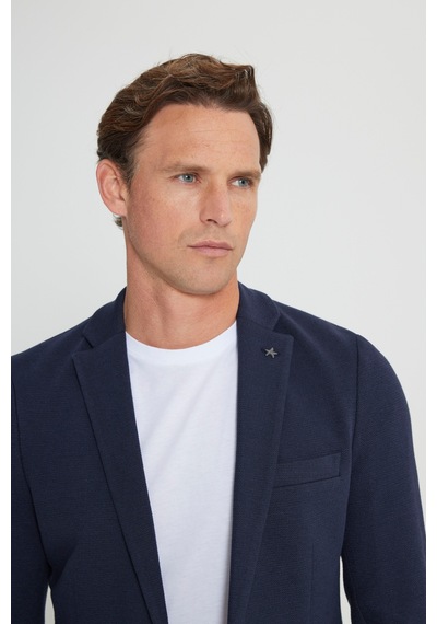 Altınyıldız Classıcs Erkek Lacı Yünlü Slim Fit Dar Kesim Mono Yaka Torba Cepli Blazer Ceket
