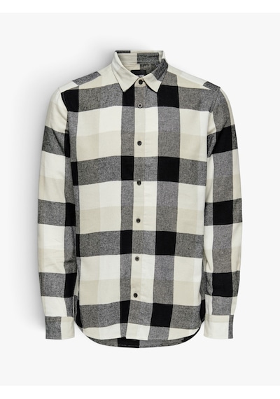 Only & Sons Onsgudmund Ls 3t Check Shırt Noos Erkek Beyaz Uk Gömlek - 22020301 Beyaz