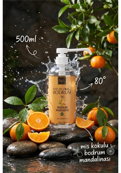 Mandarin Kolonyası 1 Litre 1000 Ml Sprey Başlıklı Bodrum Mandarinsı Aile Boy