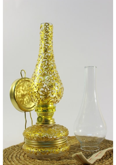 Gazlambası(14 No)Elişi Vitray Desenli Altın