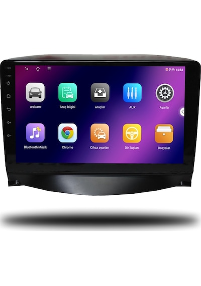 Carplayer Peugeot 206+ 2006-2012 Uyumlu Android Multimedya 6gb Ram 64gb Hafıza
