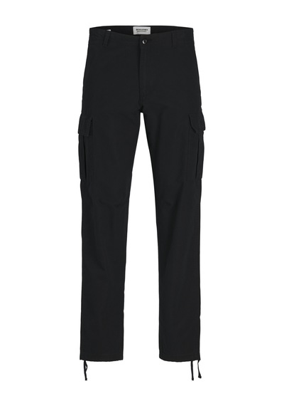 Jack & Jones Erkek Pamuklu Kargo Pantolon - Kane - 12258150 Siyah