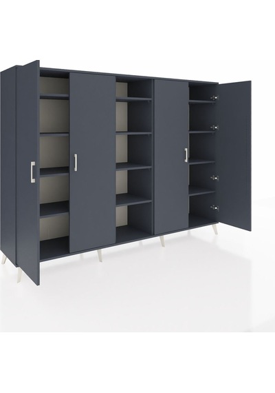Hyperion Dolap 12 Raflı 4 Kapaklı 220x44x163 Antrasit-antrasit Antrasit-antrasit Hyperion Dolap 12 Raflı 4 Kapaklı 220x44x163 Antrasit-antrasit Antrasit-antrasit