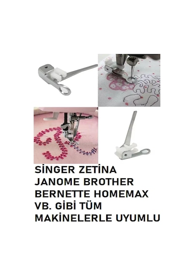 Swart Singer Pfaff Zetina Janome Brother Kapitone Ayak Yorganlama Ayağı