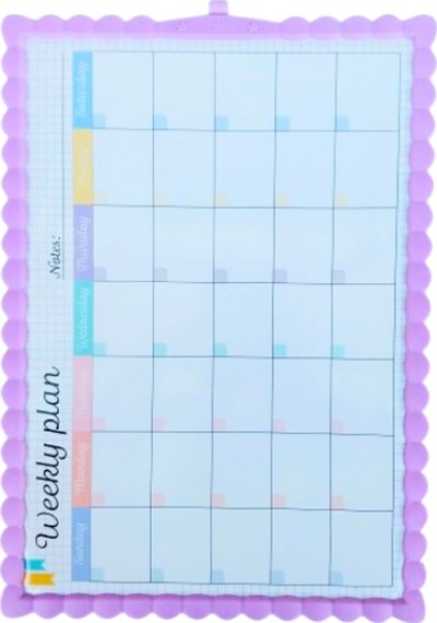 Çocuklar İçin Magnetik Çift Taraflı Yazı Tahtası 28x39.5 Cm Mor Mor