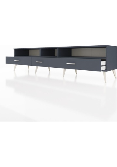 Hyperion Tv Ünitesi 3 Raflı 3 Çekmeceli 220x44x51 Antrasit-antrasit Antrasıt/antrasıt - Antrasıt Hyperion Tv Ünitesi 3 Raflı 3 Çekmeceli 220x44x51 Antrasit-antrasit Antrasıt/antrasıt - Antrasıt