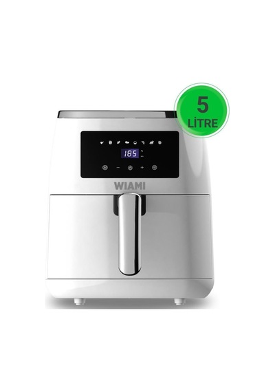 Wiami Airfryer 5 Lt Beyaz Yağsız Fritöz -