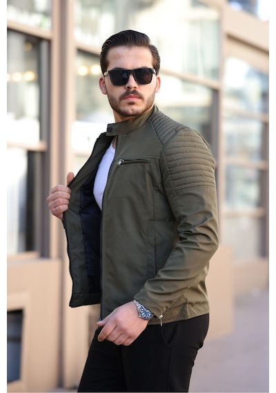 Mero Life Erkek Haki Su Ve Rüzgar Geçirmez Slim Fit Astarlı Mevsimlik Mont Haki Mero Life Erkek Haki Su Ve Rüzgar Geçirmez Slim Fit Astarlı Mevsimlik Mont Haki
