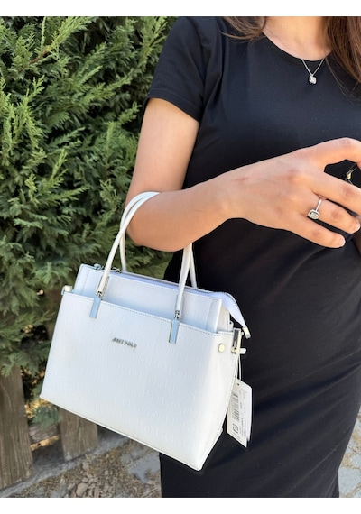 Just Polo Kadın Beyaz Orta Boy El Ve Omuz Çantası Shoulder Bag