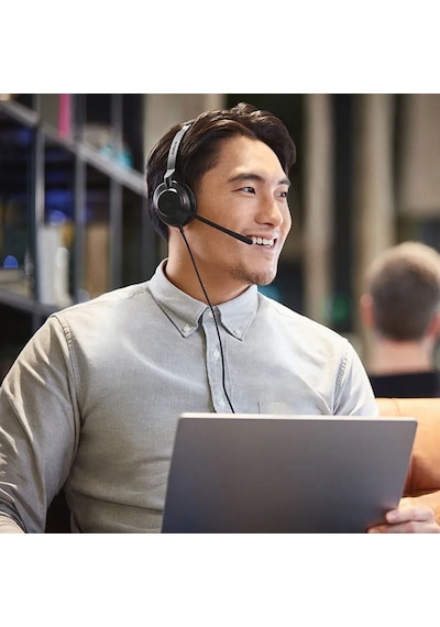 Jabra Evolve 2 30 Duo USB-C MS Kablolu Kulak Üstü Kulaklık