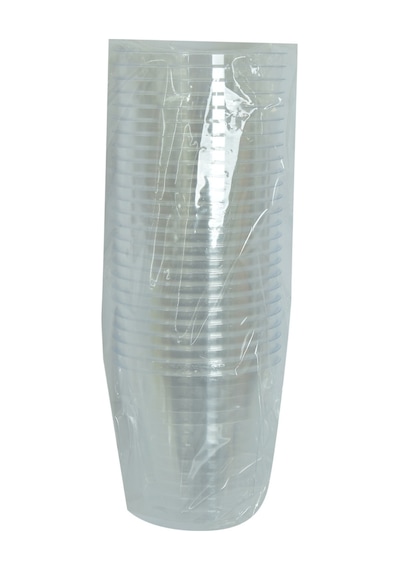 Lokman Avm Lüks Kristal Bardak Sert Plastik Çay Kahve Su Otomat Bardağı 180 ML 25'li 1 Paket