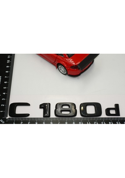 C 180d Bagaj Parlak Siyah ABS 3M 3D Yazı Logo