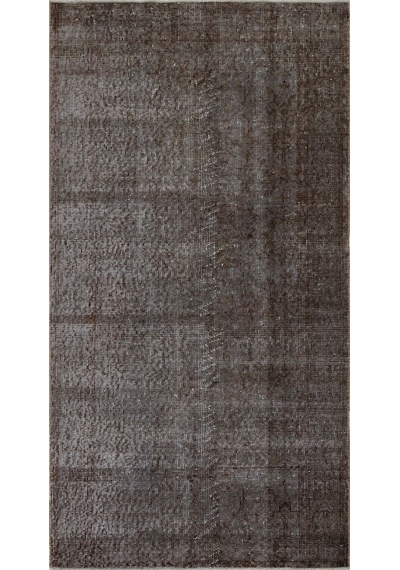 Bohem Vintage El Yapımı Eskitme Yün Ipek Pers Kilim Eskitme Halı - 097x184 Cm 9902