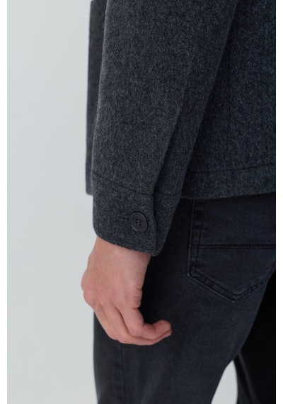 Morven Erkek Füme Trend Yünlü Safari Model Dinamik Fit Gömlek Ceket 27ks022001050 Füme Morven Erkek Füme Trend Yünlü Safari Model Dinamik Fit Gömlek Ceket 27ks022001050 Füme
