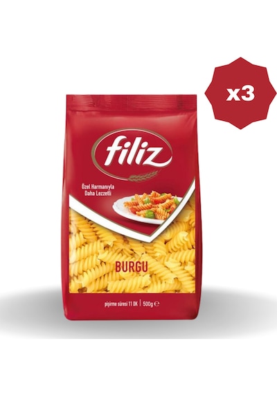 Burgu Makarna 500 Gr - 3 Adet