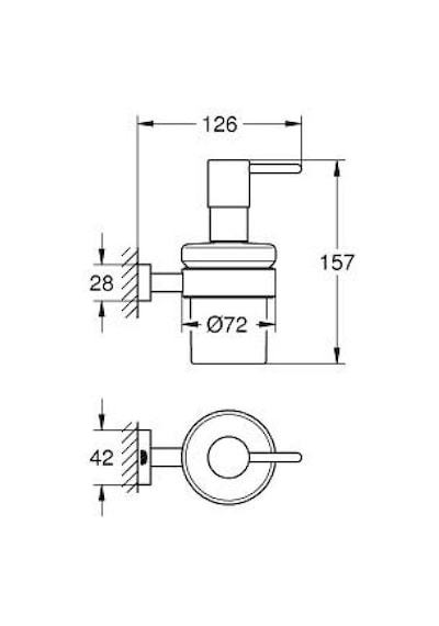 Grohe  Essentıals Cube Sıvı Sabunluk 40756001