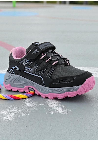 Khayt Ferrex Su Ve Soğuk Dayanıklı Kaymaz Taban Kışlık Unisex Çocuk Outdoor Spor Ayakkabı Füme - Pembe
