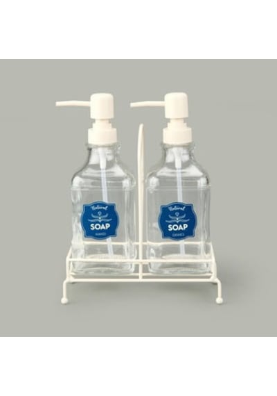 2'li Mutfak Sıvı Sabunluk Seti - Asorti - 500 Ml Çok renkli