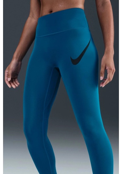 Nike Dri Fit Tempo Hr 7/8 Swoosh Run Tight Yüksek Bel Koşu Antreman Taytı Yeşil