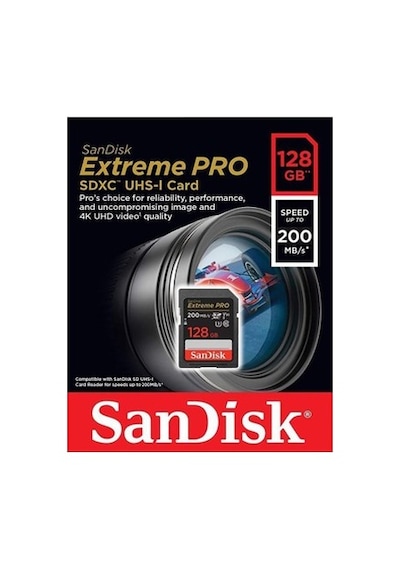 128gb Sdxc Hafıza Kartı, 200mb/s Hız İle Hızlı Veri Aktarımı