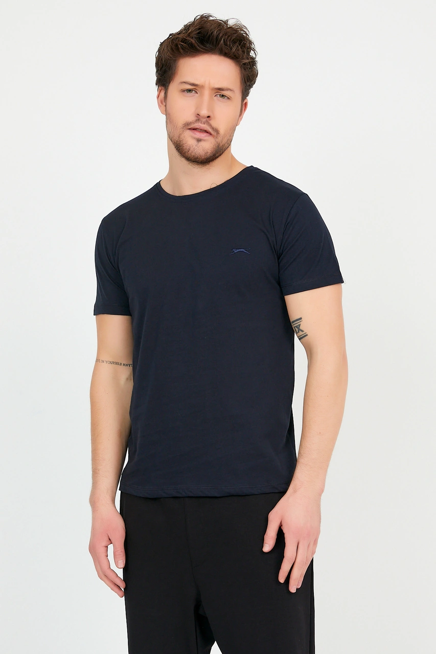Slazenger Sander Ktn 5 Li Set Erkek Beyaz - Gri - Lacivert - Koyu Yeşil - Açık Pembe Tişört Beyaz - Gri - Lacivert - Koyu
