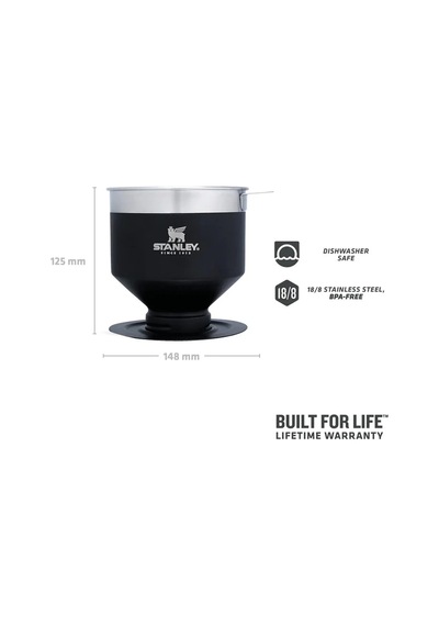 The Perfect-brew Pour Over Kahve Demleyici - Matte Black Pebble