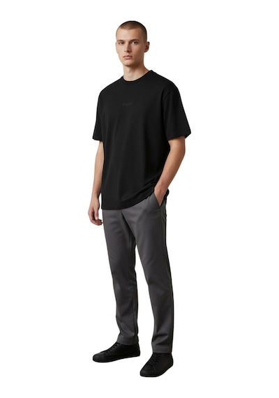 Cazador Erkek Basic T-shirt Caz.44070 SIYAH