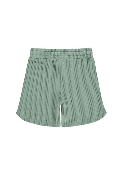 Civil Boys Basic Waffle 10-13 Yaş Şort - Yeşil Çağla Yeşili