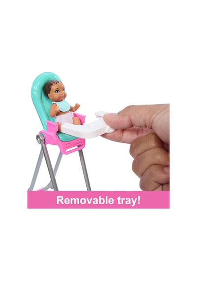 Barbıe Bebek Bakıcısı Bebeği Ve Aksesuarları Oyun Setleri - Pembe Standart