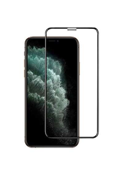 Apple Uyumlu iPhone 11 Pro Max Tam Kaplayan Temperli Ekran Koruyucu Cam (482510387) 10 Tl Fark Ile Şeffaf Kılıf