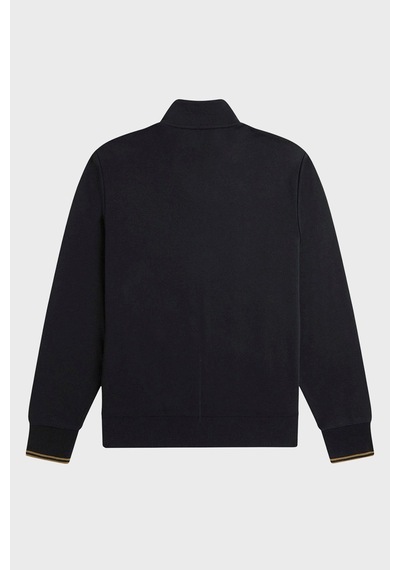 Fred Perry J1327 Zip Through Erkek Ceket Siyah