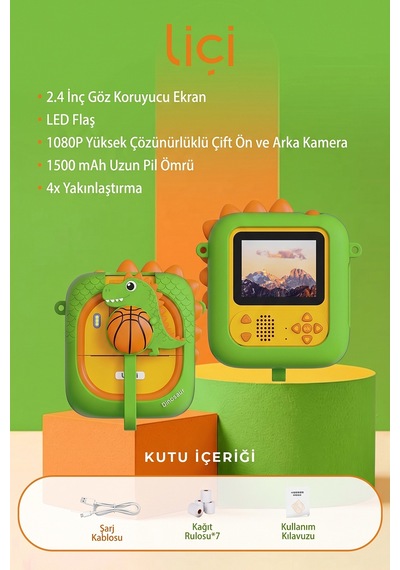 Liçi LC-P03 Çocuk Fotoğraf Makinesi