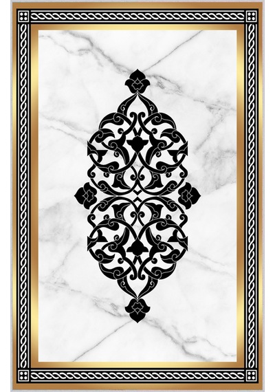 Rovigo Home Dijital Baskı Yıkanabilir Kaymaz Taban Salon Halısı RVG0319-SD705 Çok Renkli