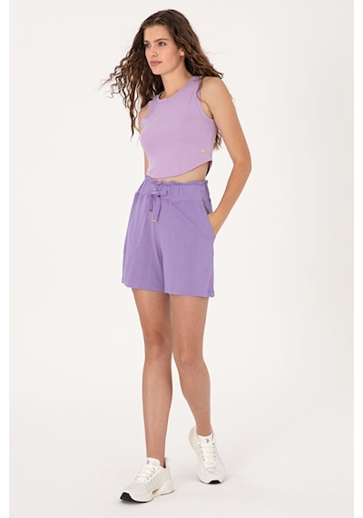U.S. Polo Assn. Kadın Örme Şort 50285884-vr034 Pembe