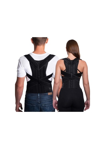 Unisex Siyah Kamburluk Önleyici Dik Durma Korse