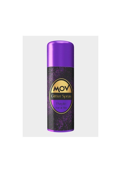 Mov Glitter Sprey Mor Simli Renkli Saç & Vücut Spreyi Parlaklık Verici