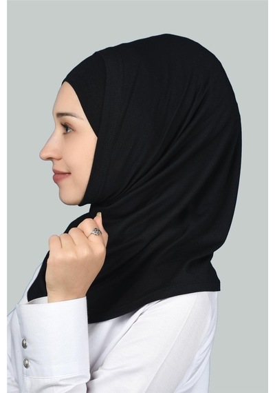 Altobeh İkili Set Pratik Eşarp Hazır Türban Ve Hijab Tesettür Bonesi Siyah
