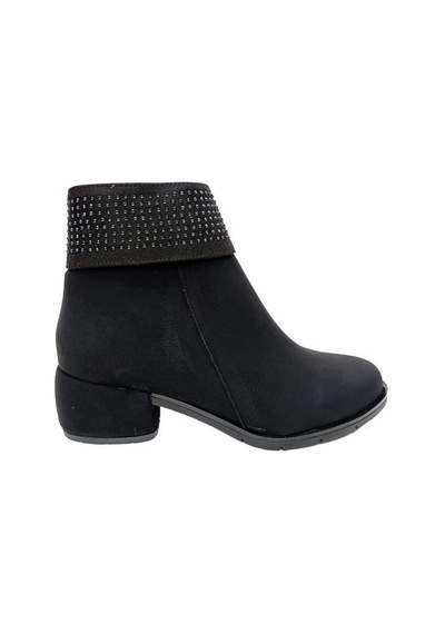 Erbay 512 Yağlı Deri Trend Fashion Kadın Bot Siyah
