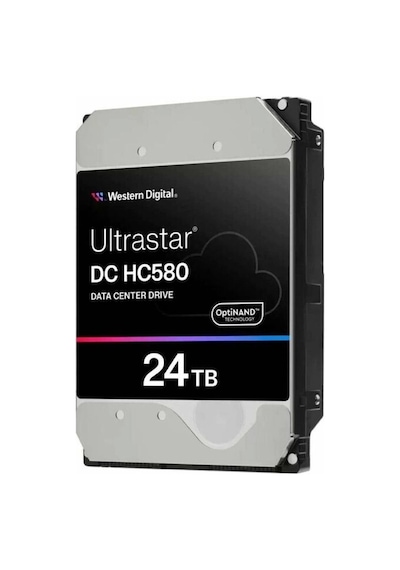Wd Ultrastar HC580 0F62796 WUH722424ALE6L4 3.5" 24 TB  7200 RPM 512 MB SATA HDD