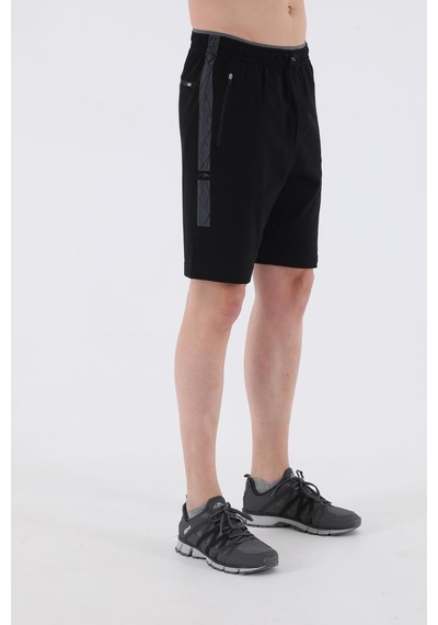 Maraton Sportswear Regular Erkek Basic Siyah Şort 21042-siyah