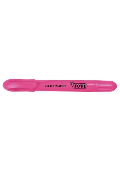 Jovı 1816 Jel Stik Fosforlu Kalem Pembe - 12'li Kutu Beyaz