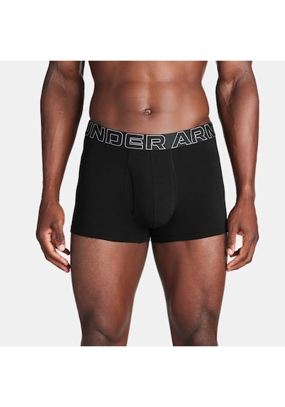 Under Armour Performance Cotton - Solıd 3 In 3pk Erkek Boxer 1383891-001 Siyah