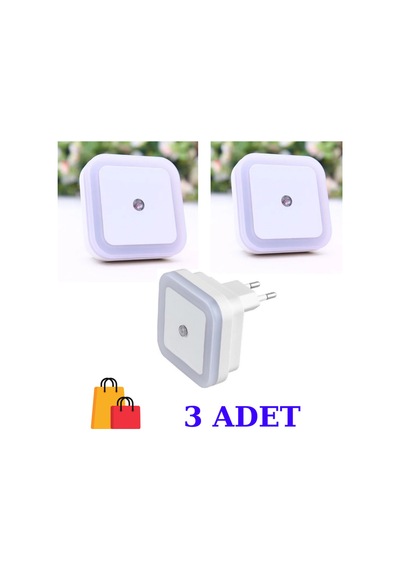 1w Fişli Fotoselli Gece Lambası Ct-9500 Beyaz Renk