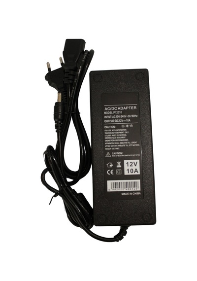 IP20 12 Volt 10 Amper Plastik Kasa Masa Tipi Laptop Tipi Adaptör